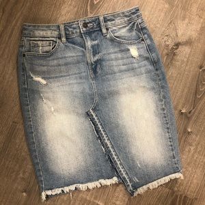 🤩HIDDEN JEANS asymmetrical denim skirt